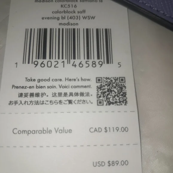 New Kate Spade Lucy Small L Zip Wristlet  & Matching Madison Card Case & Earring - Picture 5 of 11